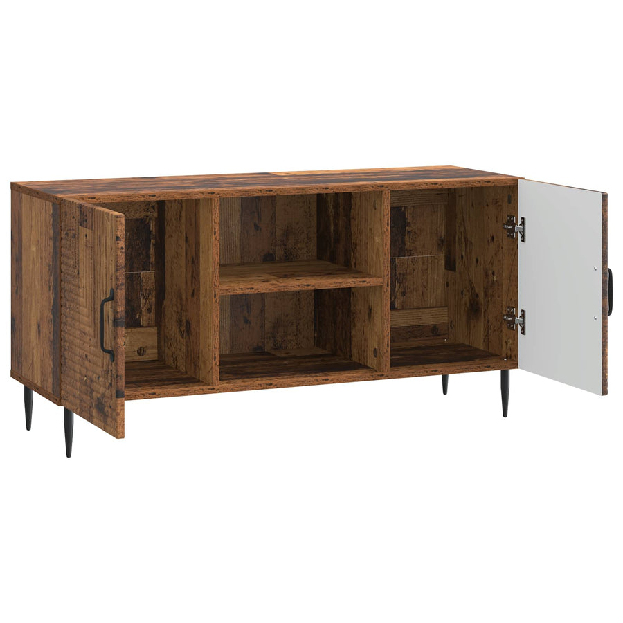 TV-kast Oud hout 102 x 34,5 x 50 cm Bewerkt hout