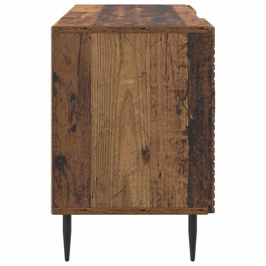 TV-kast Oud hout 102 x 34,5 x 50 cm Bewerkt hout