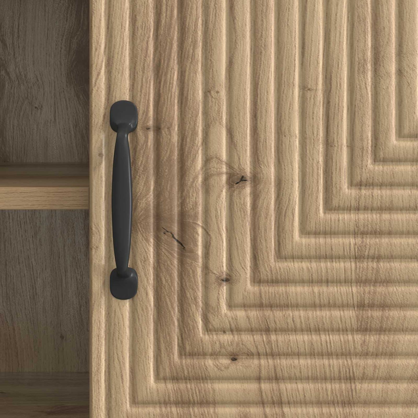 TV-kast Artisanaal eiken 102 x 34,5 x 50 cm Bewerkt hout