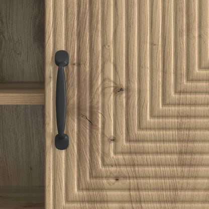 TV-kast Artisanaal eiken 102 x 34,5 x 50 cm Bewerkt hout
