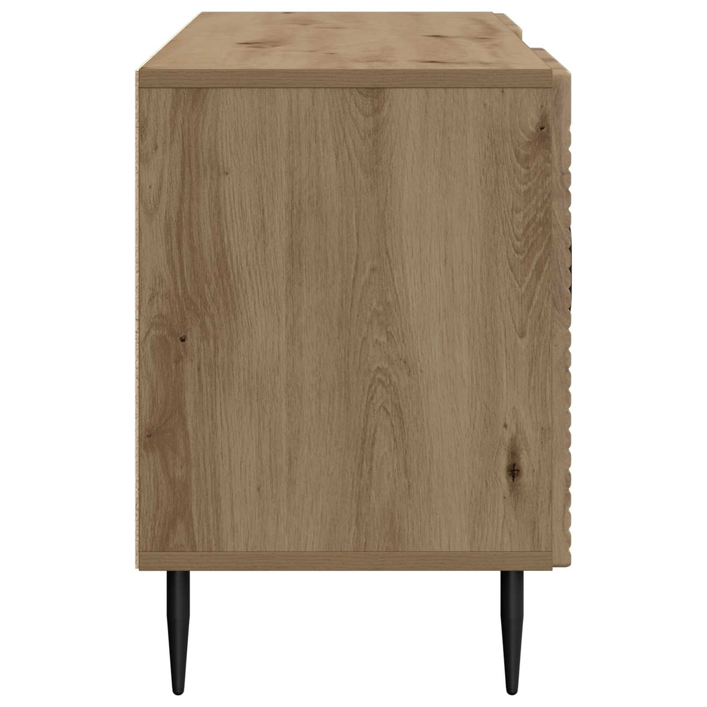TV-kast Artisanaal eiken 102 x 34,5 x 50 cm Bewerkt hout