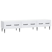 Tv-kast 147x34,5x30 cm bewerkt hout wit