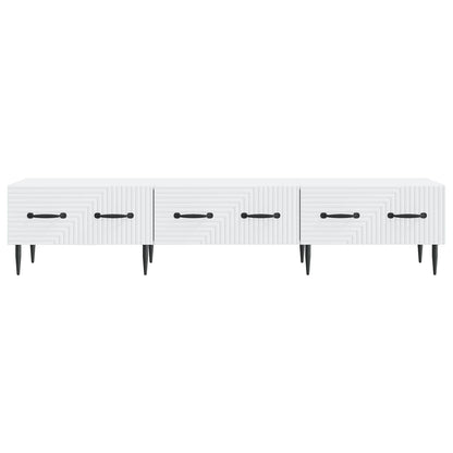 TV-kast met lade Wit 147 x 34,5 x 30 cm Bewerkt hout