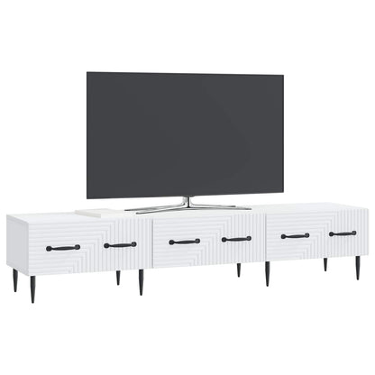TV-kast met lade Wit 147 x 34,5 x 30 cm Bewerkt hout