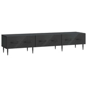 TV-kast 147x34,5x30 cm zwart bewerkt hout
