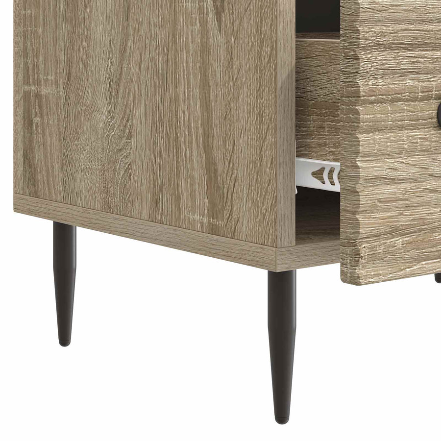 TV-kast met lade Sonoma Eiken 147 x 34,5 x 30 cm Bewerkt hout