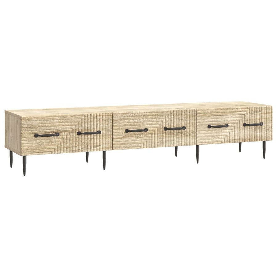 TV-kast met lade Sonoma Eiken 147 x 34,5 x 30 cm Bewerkt hout