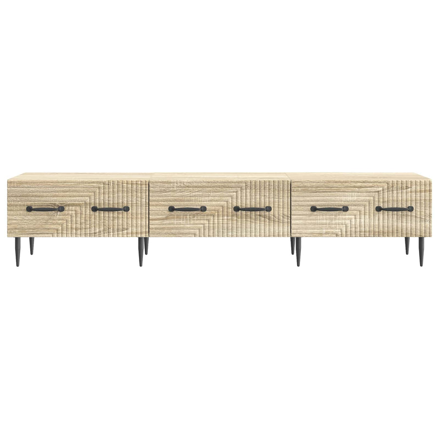 TV-kast met lade Sonoma Eiken 147 x 34,5 x 30 cm Bewerkt hout
