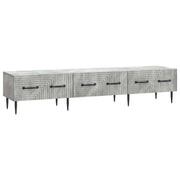 Tv-kast 147x34,5x30 cm betongrijs bewerkt hout