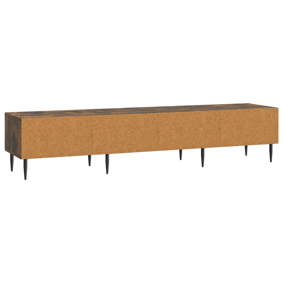TV-kast met lade Gerookt eiken 147 x 34,5 x 30 cm Bewerkt hout