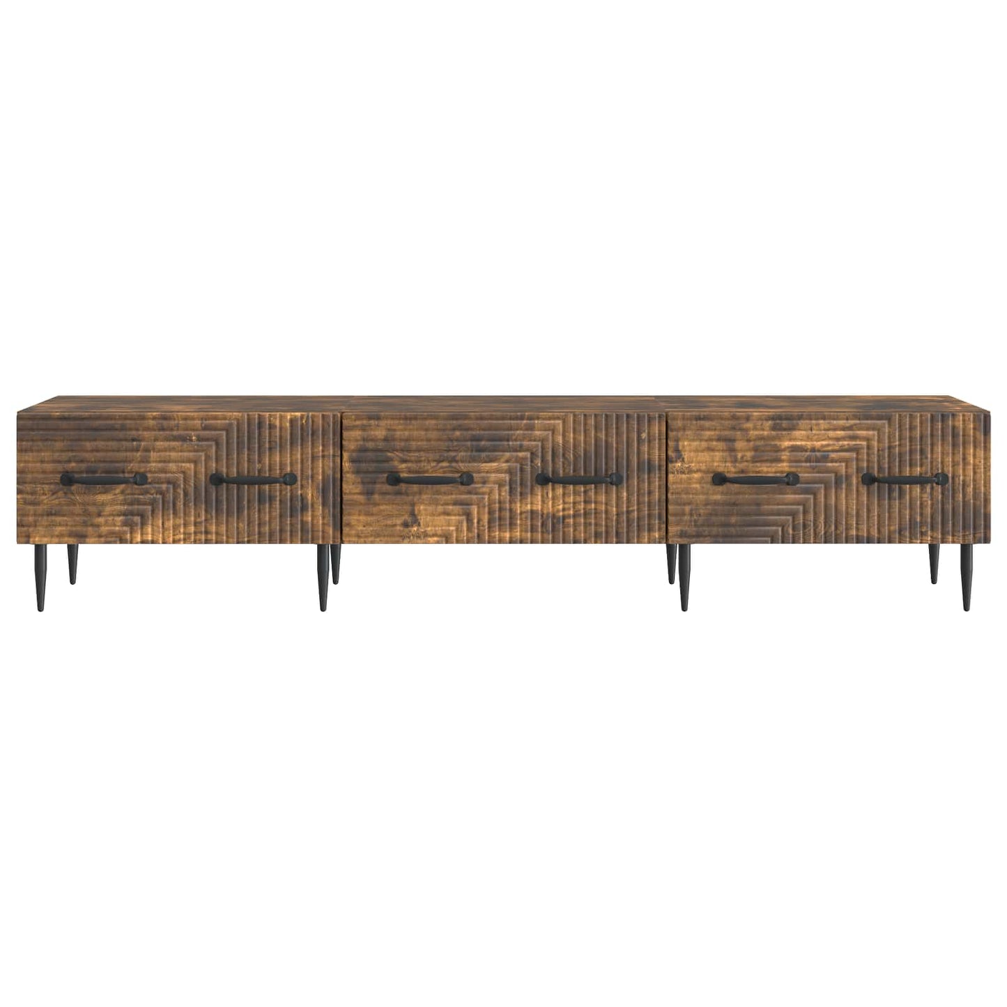 TV-kast met lade Gerookt eiken 147 x 34,5 x 30 cm Bewerkt hout