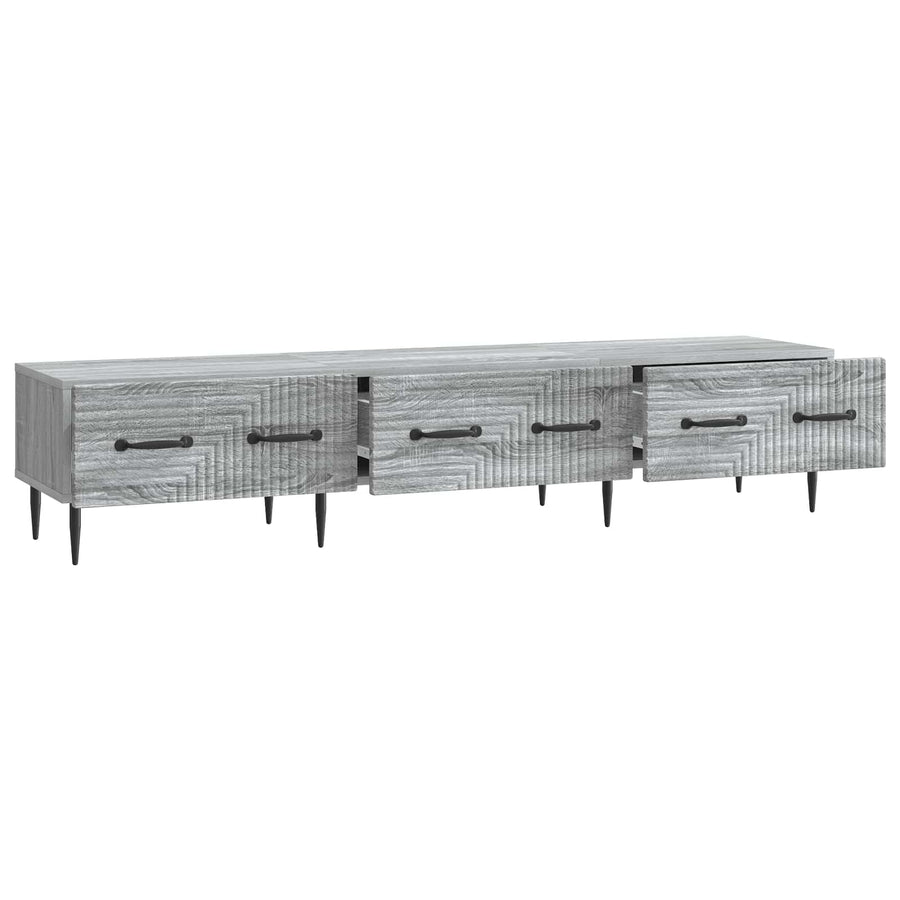 TV-kast met lade Grijs sonoma 147 x 34,5 x 30 cm Bewerkt hout