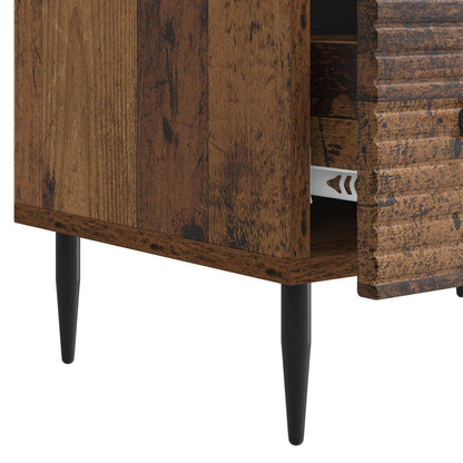 TV-kast met lade Oud hout 147 x 34,5 x 30 cm Bewerkt hout