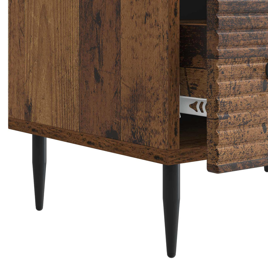 TV-kast met lade Oud hout 147 x 34,5 x 30 cm Bewerkt hout