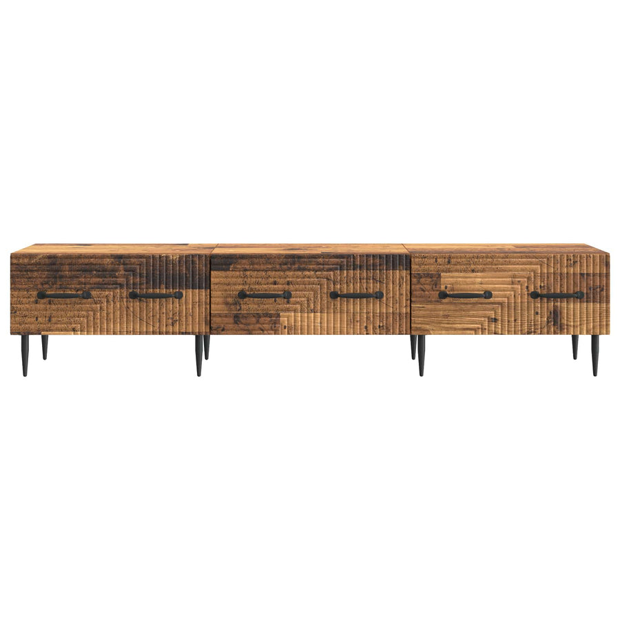 TV-kast met lade Oud hout 147 x 34,5 x 30 cm Bewerkt hout