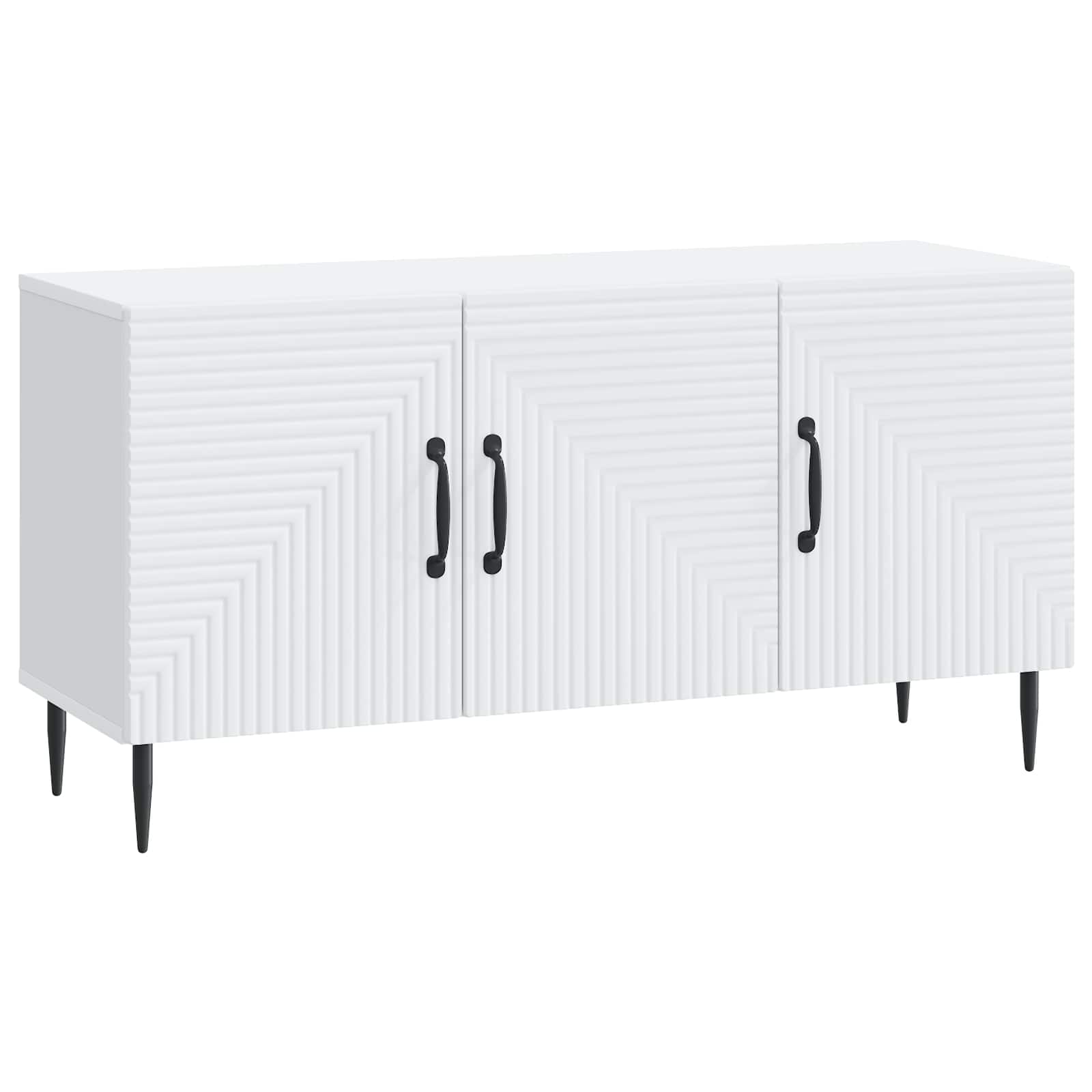TV-kast Wit 99 x 34,5 x 50 cm Bewerkt hout