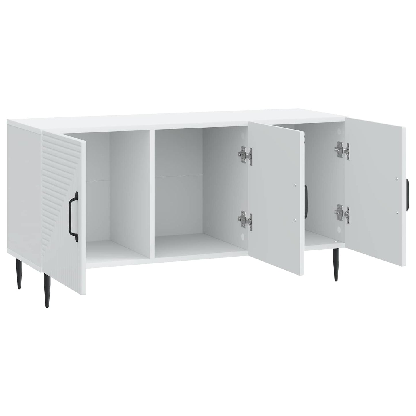 TV-kast Wit 99 x 34,5 x 50 cm Bewerkt hout