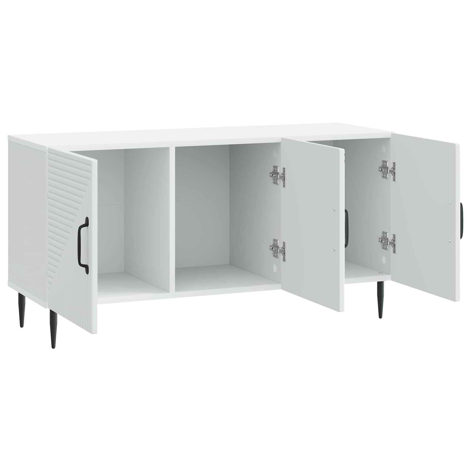 TV-kast Wit 99 x 34,5 x 50 cm Bewerkt hout
