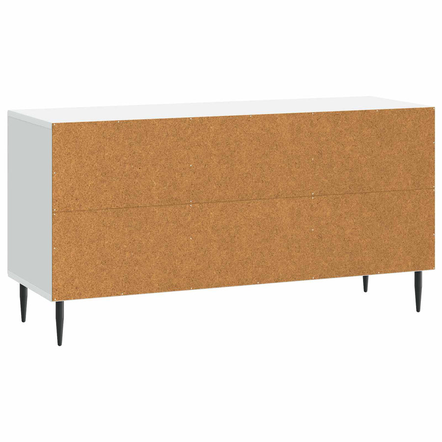 TV-kast Wit 99 x 34,5 x 50 cm Bewerkt hout