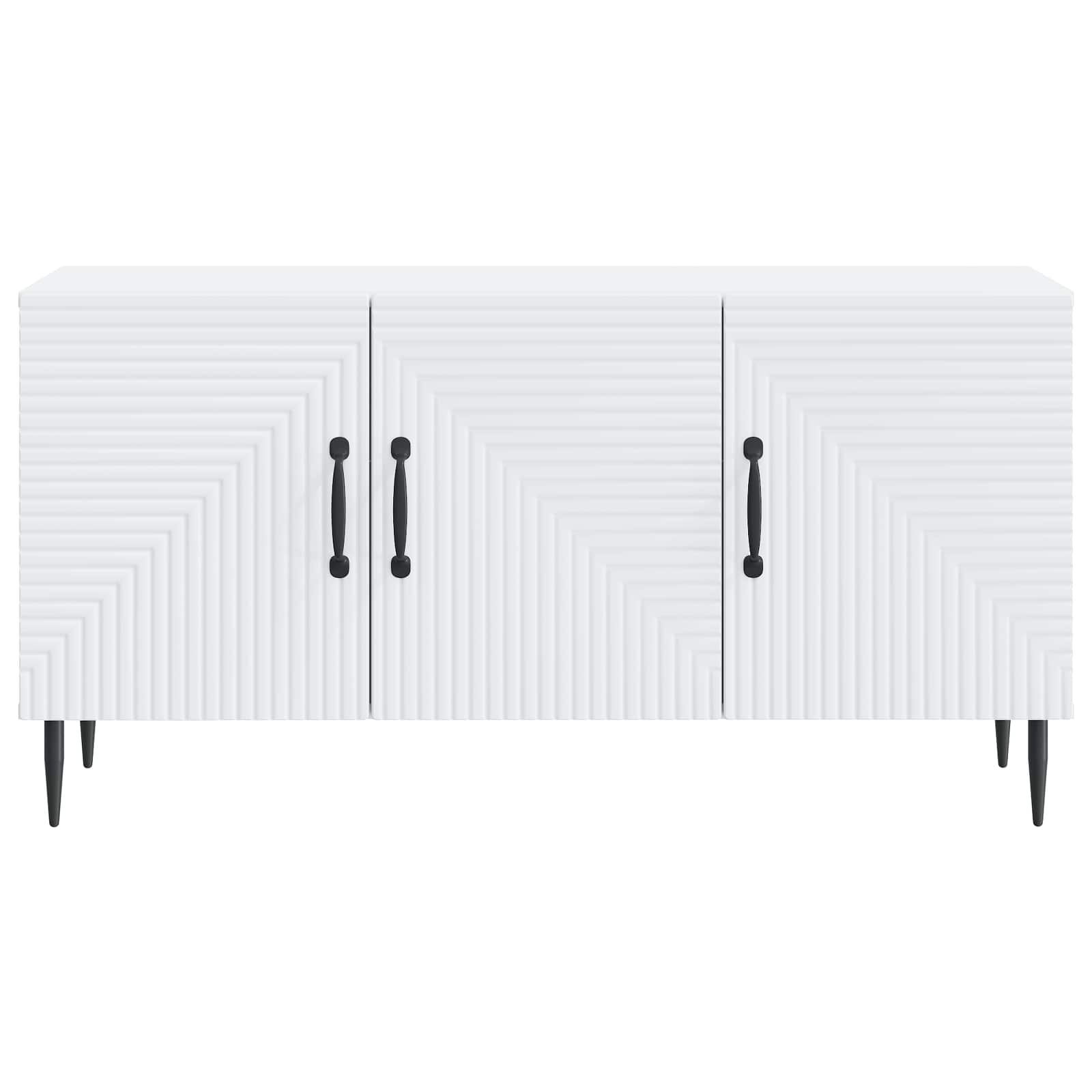 TV-kast Wit 99 x 34,5 x 50 cm Bewerkt hout