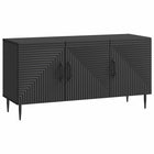TV-kast 99x34.5x50 cm zwart bewerkt hout