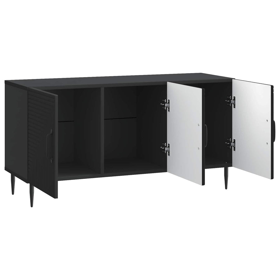 TV-kast Zwart 99 x 34,5 x 50 cm Bewerkt hout