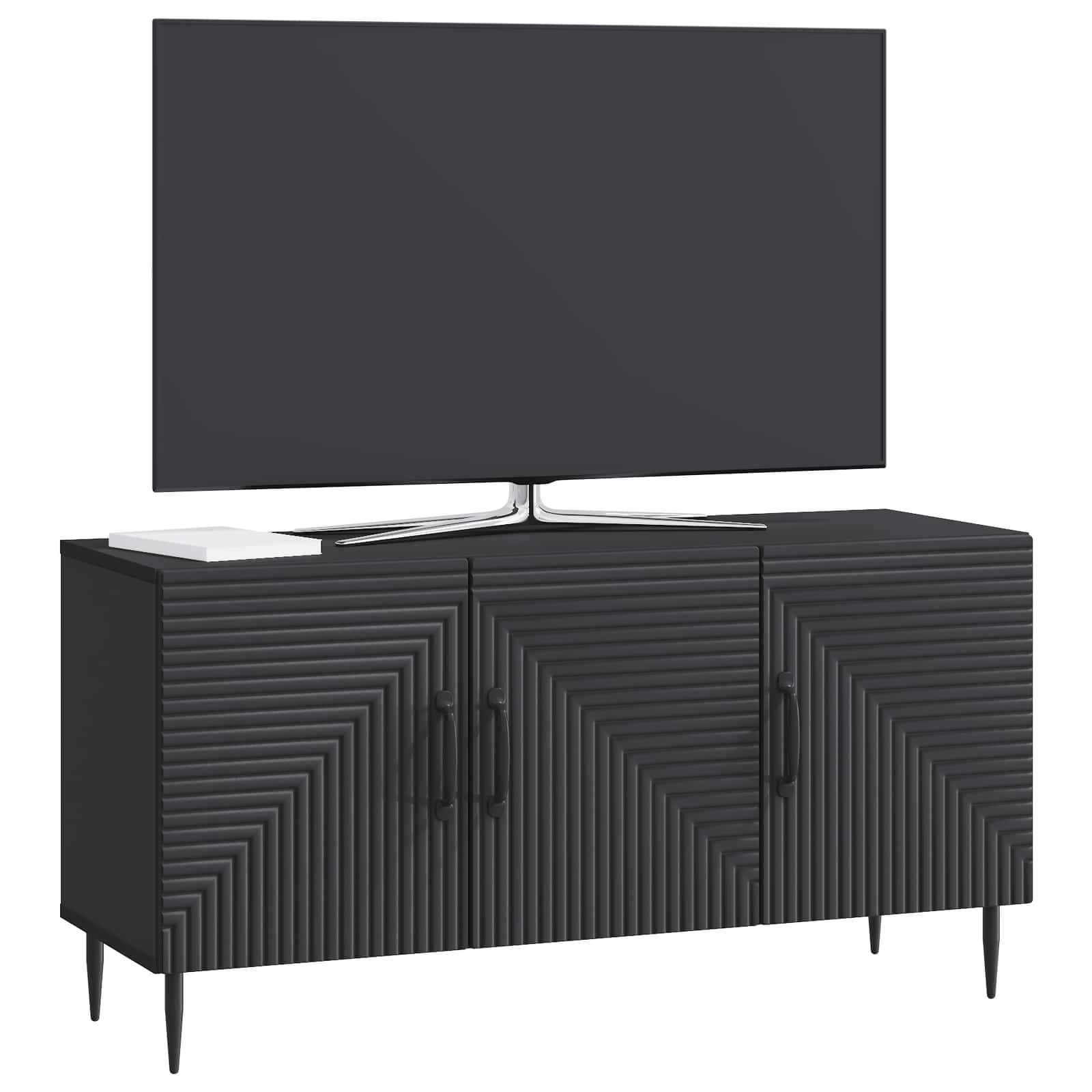 TV-kast Zwart 99 x 34,5 x 50 cm Bewerkt hout