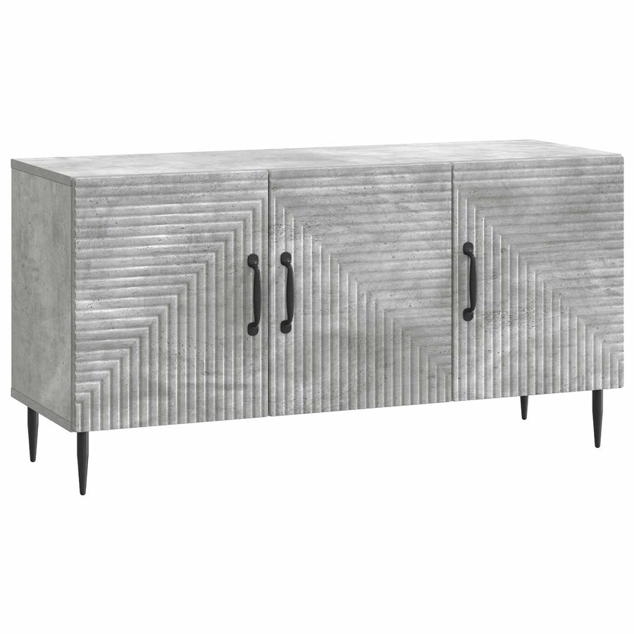 TV-kast Betongrijs 99 x 34,5 x 50 cm Bewerkt hout