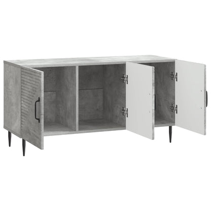 TV-kast Betongrijs 99 x 34,5 x 50 cm Bewerkt hout
