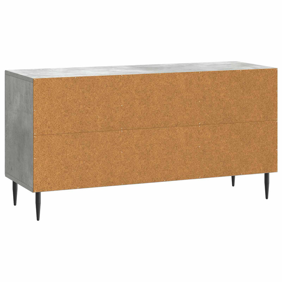 TV-kast Betongrijs 99 x 34,5 x 50 cm Bewerkt hout