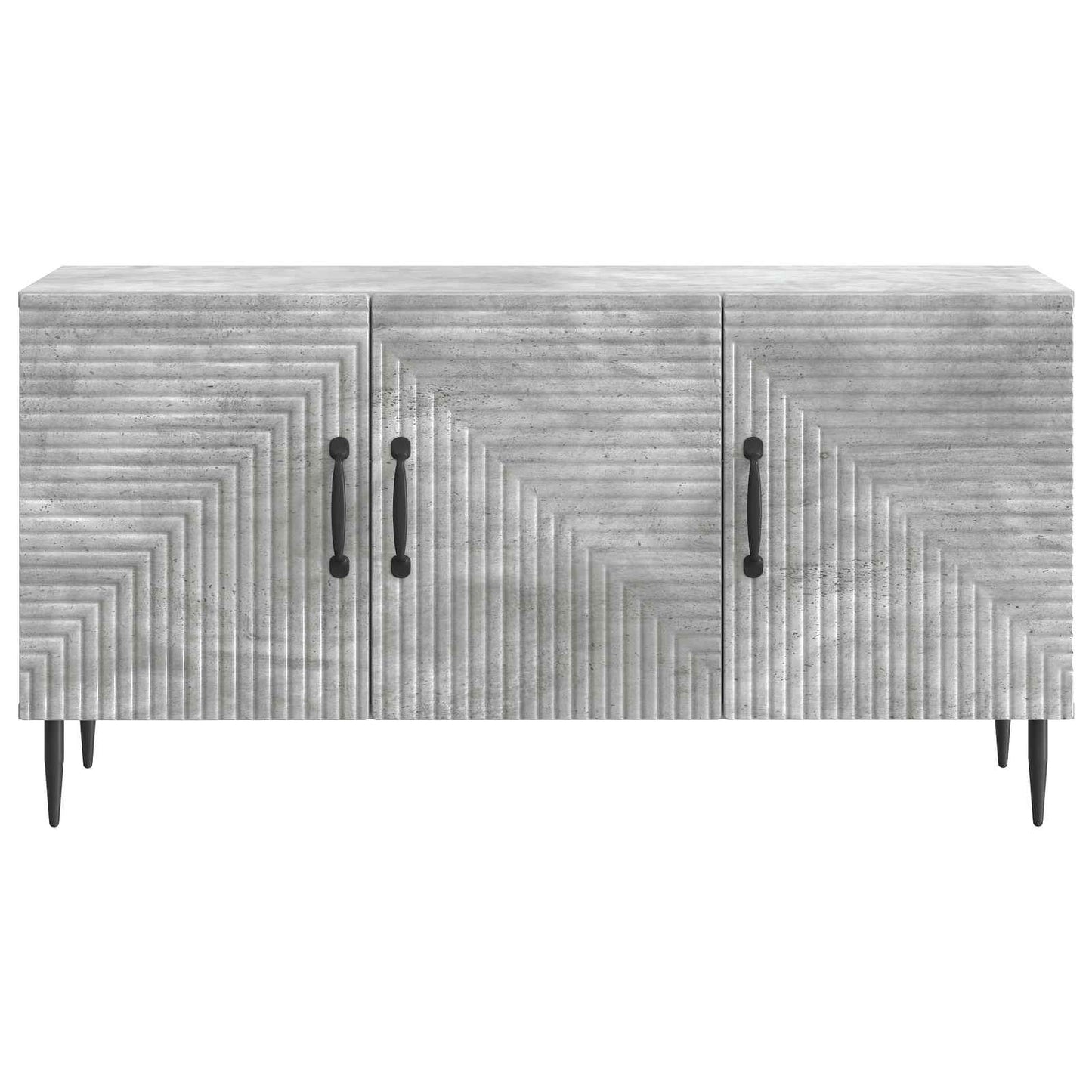 TV-kast Betongrijs 99 x 34,5 x 50 cm Bewerkt hout
