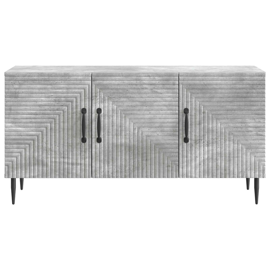 TV-kast Betongrijs 99 x 34,5 x 50 cm Bewerkt hout