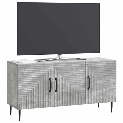 TV-kast Betongrijs 99 x 34,5 x 50 cm Bewerkt hout