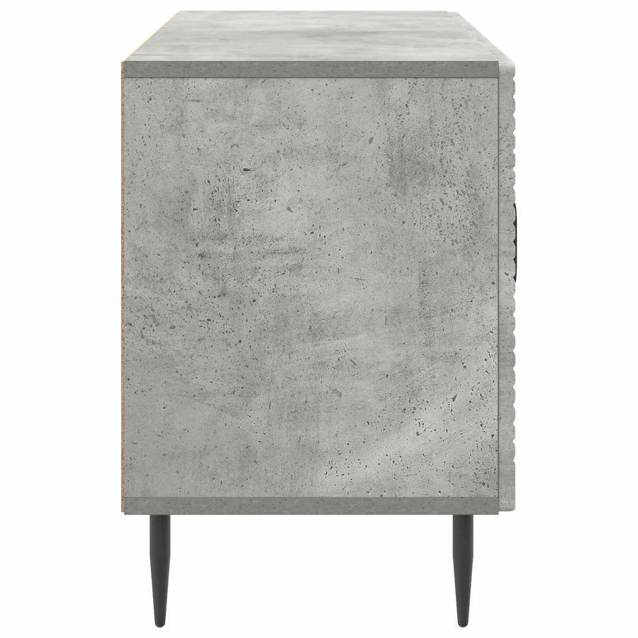 TV-kast Betongrijs 99 x 34,5 x 50 cm Bewerkt hout
