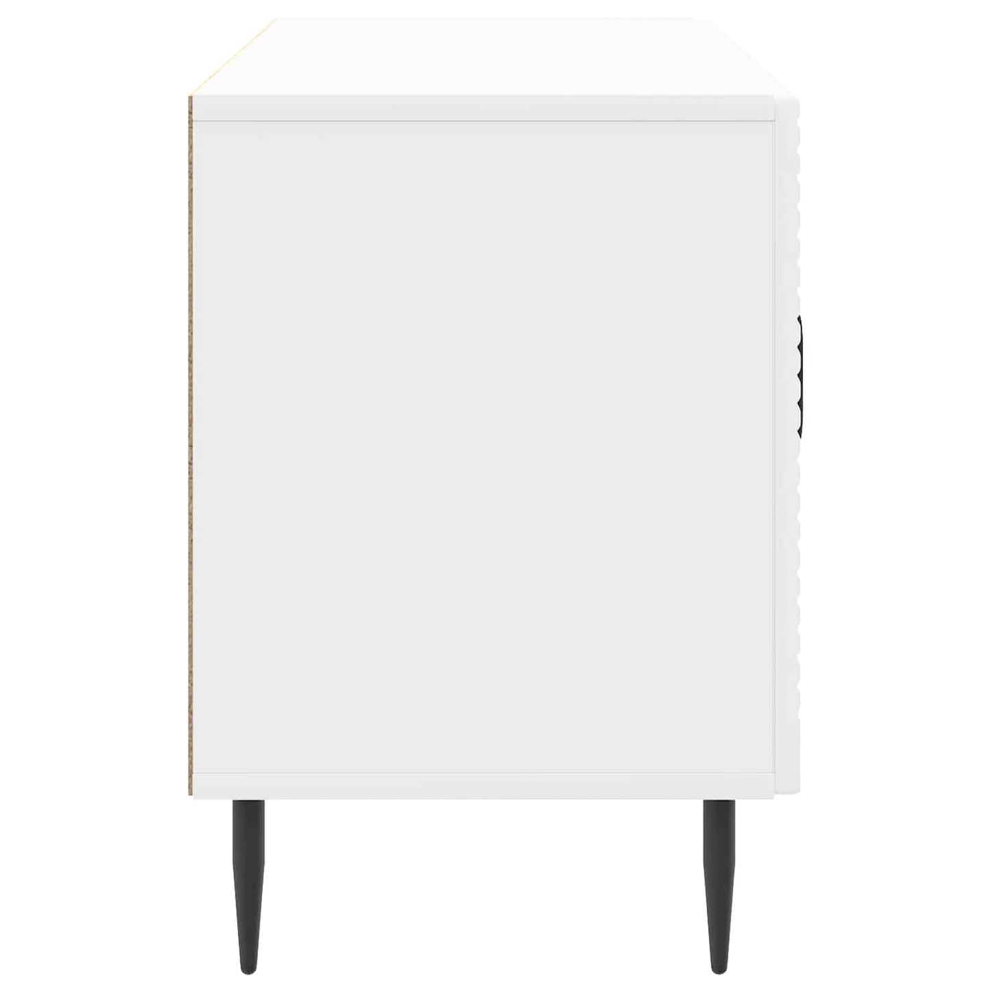 TV-kast Hoogglans Wit 99 x 34,5 x 50 cm Bewerkt hout