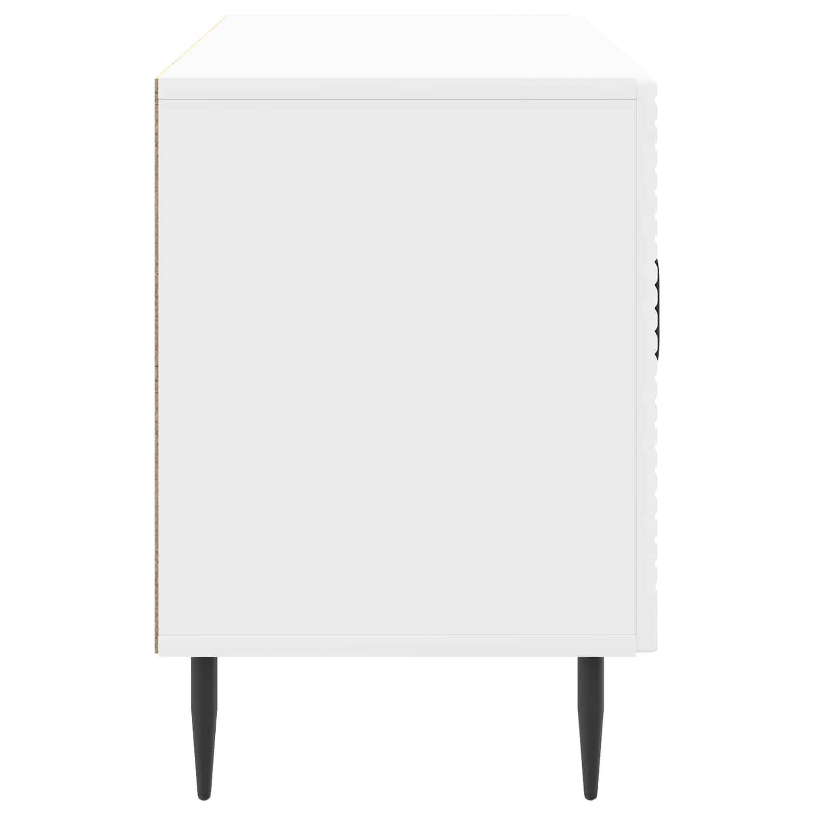 TV-kast Hoogglans Wit 99 x 34,5 x 50 cm Bewerkt hout