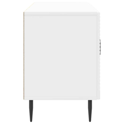 TV-kast Hoogglans Wit 99 x 34,5 x 50 cm Bewerkt hout