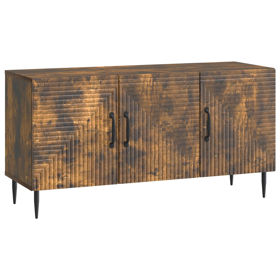 TV-kast Gerookt eiken 99 x 34,5 x 50 cm Bewerkt hout