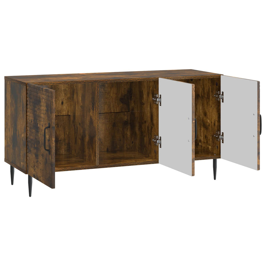 TV-kast Gerookt eiken 99 x 34,5 x 50 cm Bewerkt hout