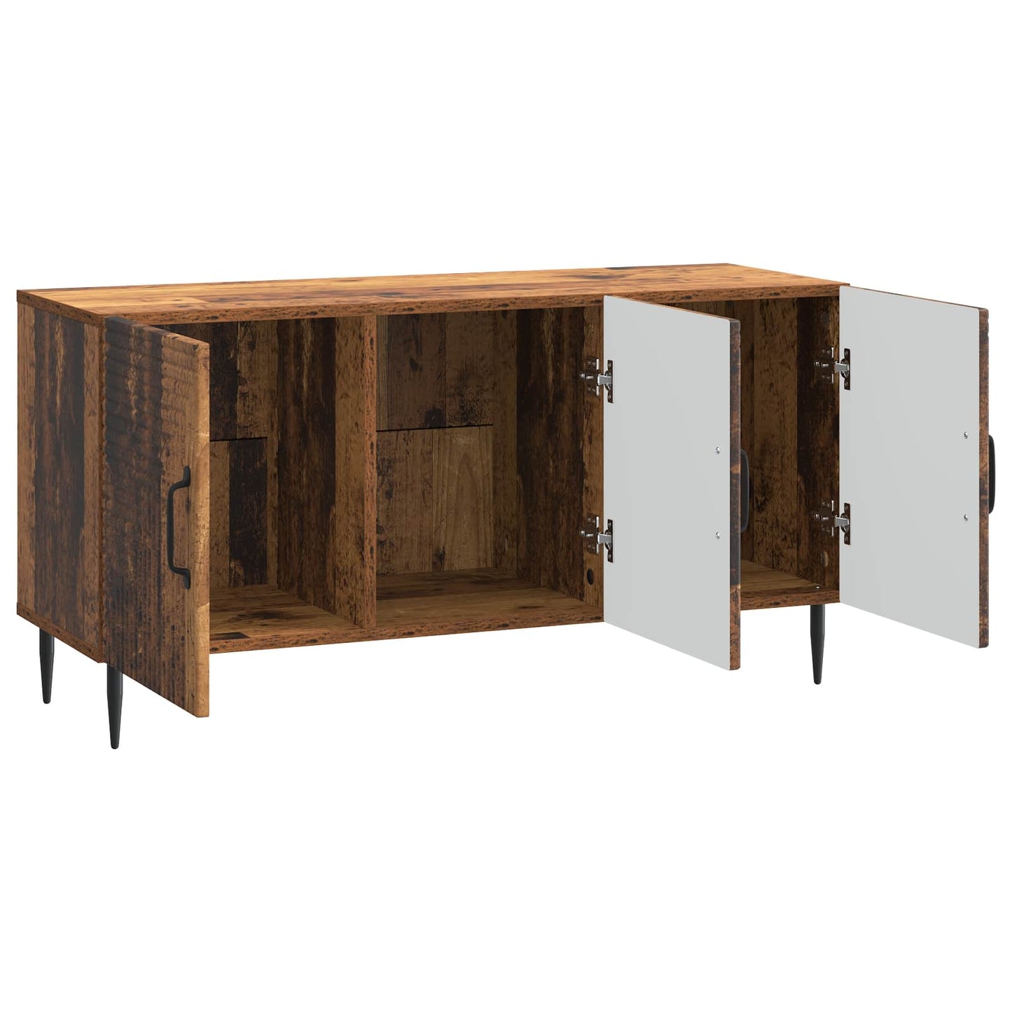 TV-kast Oud hout 99 x 34,5 x 50 cm Bewerkt hout