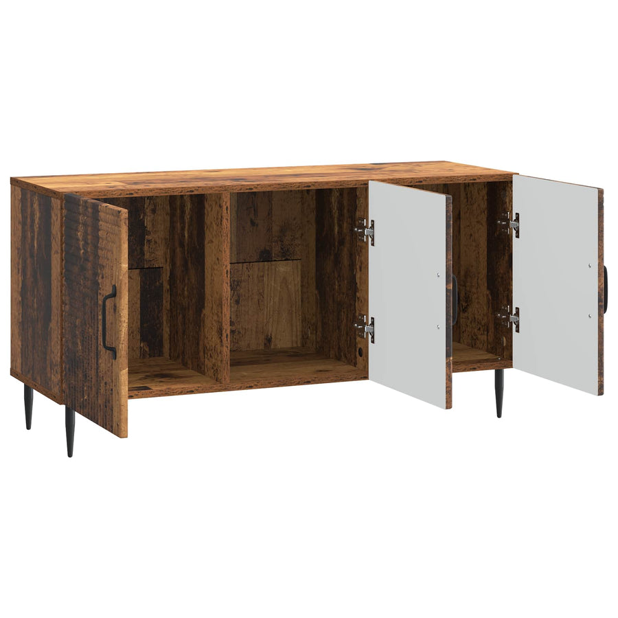 TV-kast Oud hout 99 x 34,5 x 50 cm Bewerkt hout