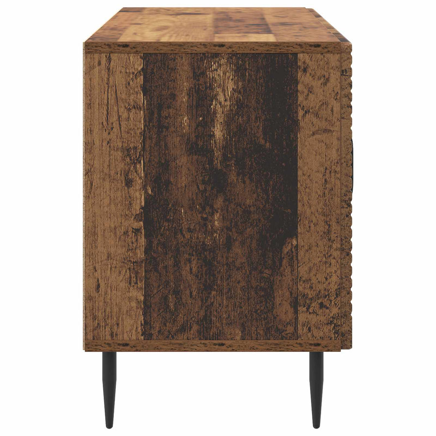 TV-kast Oud hout 99 x 34,5 x 50 cm Bewerkt hout