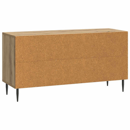 TV-kast Artisanaal eiken 99 x 34,5 x 50 cm Bewerkt hout