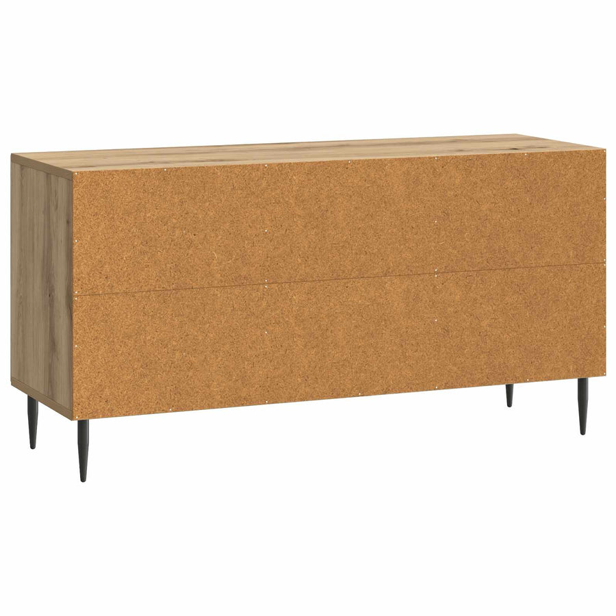 TV-kast Artisanaal eiken 99 x 34,5 x 50 cm Bewerkt hout