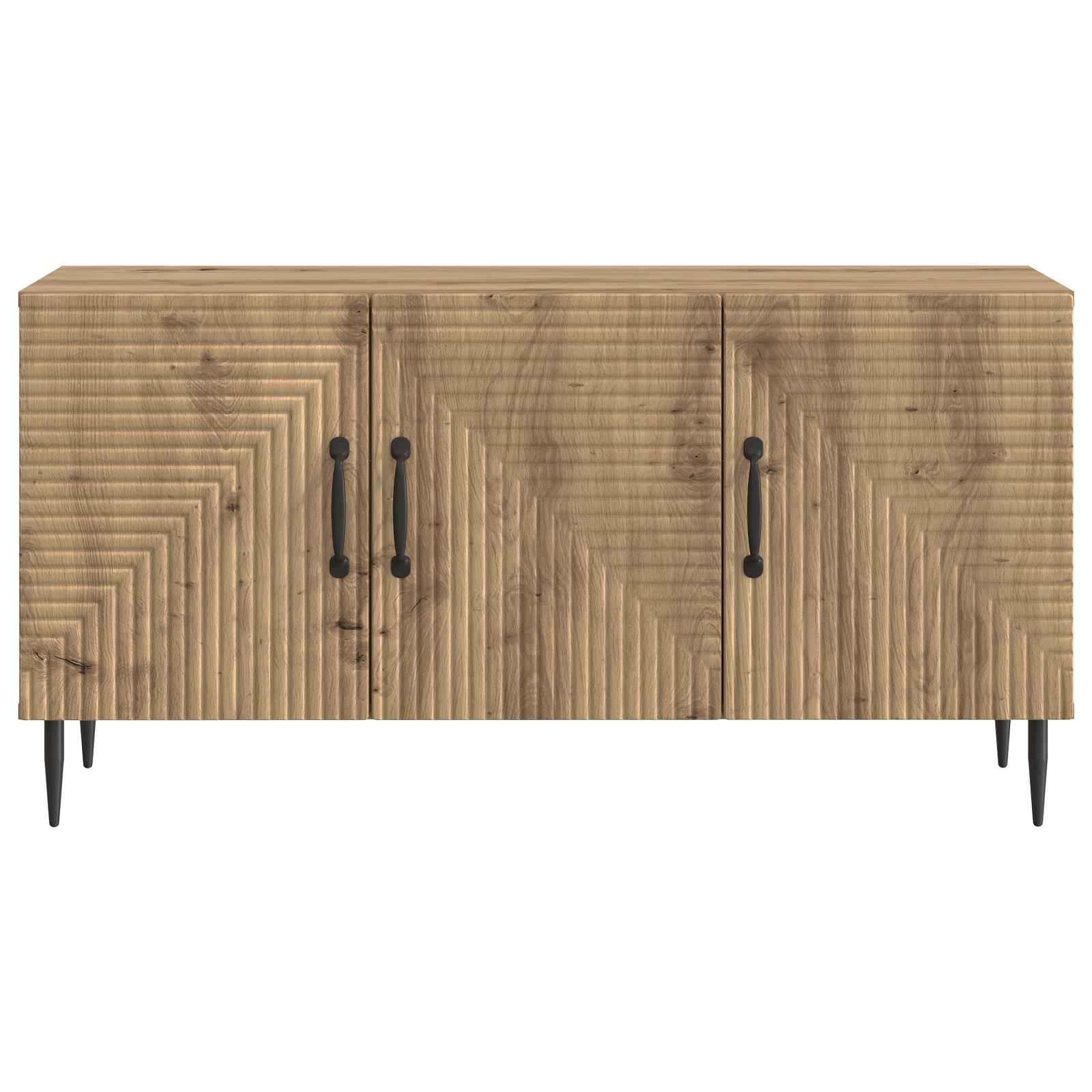 TV-kast Artisanaal eiken 99 x 34,5 x 50 cm Bewerkt hout