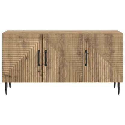 TV-kast Artisanaal eiken 99 x 34,5 x 50 cm Bewerkt hout