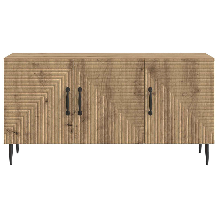 TV-kast Artisanaal eiken 99 x 34,5 x 50 cm Bewerkt hout