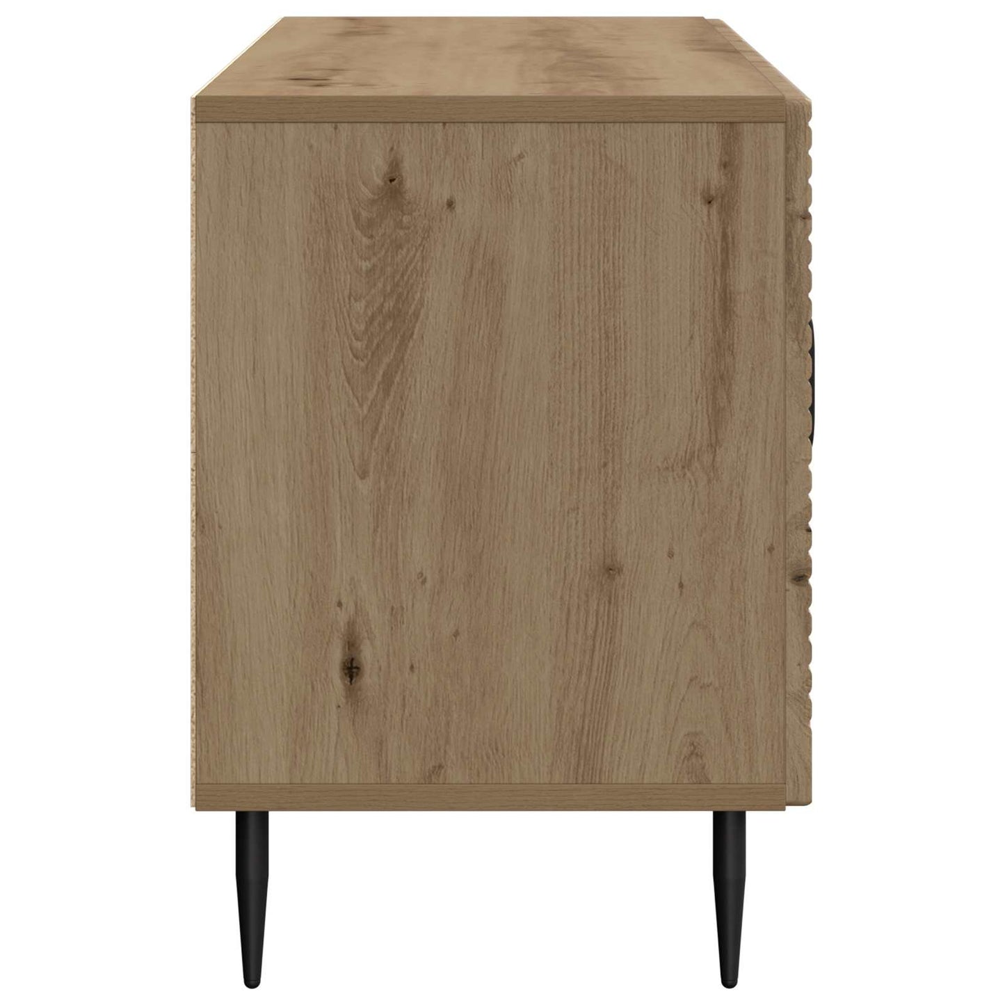 TV-kast Artisanaal eiken 99 x 34,5 x 50 cm Bewerkt hout