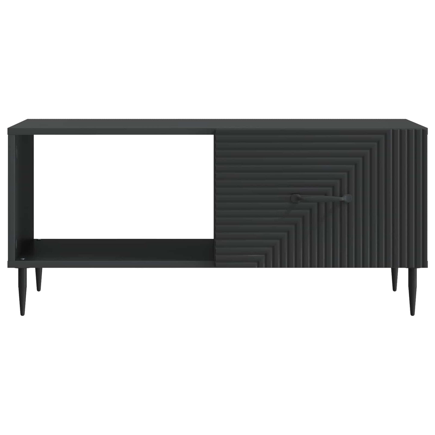 Salontafel Zwart 90 x 50 x 40 cm Bewerkt hout