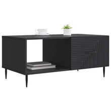 Salontafel Zwart 90 x 50 x 40 cm Bewerkt hout